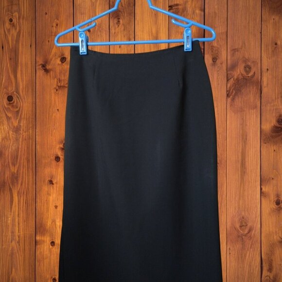 Danielle B Women's XS? Black Long Back Slit Pencil Skirt Office Career READ - Picture 2 of 4